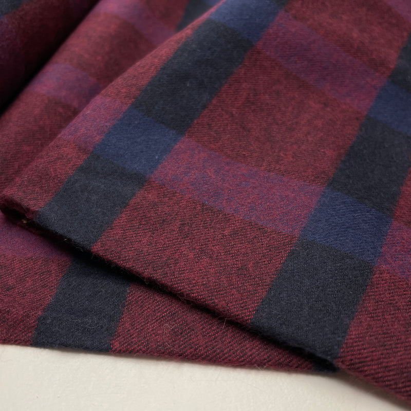 Baumwoll Flanell Stoff Swafing Maverick rot kariert