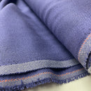 Fibre Mood Viskose Leinen Stoff uni blau lila