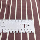 Jersey Stoff Streifen Swafing Isa petrol braun creme