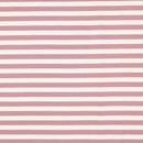 Sweat French Terry Stoff Streifen altrosa