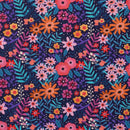 Swafing Baumwolle Stoff Happy Blooms by Claire`s Creative pink