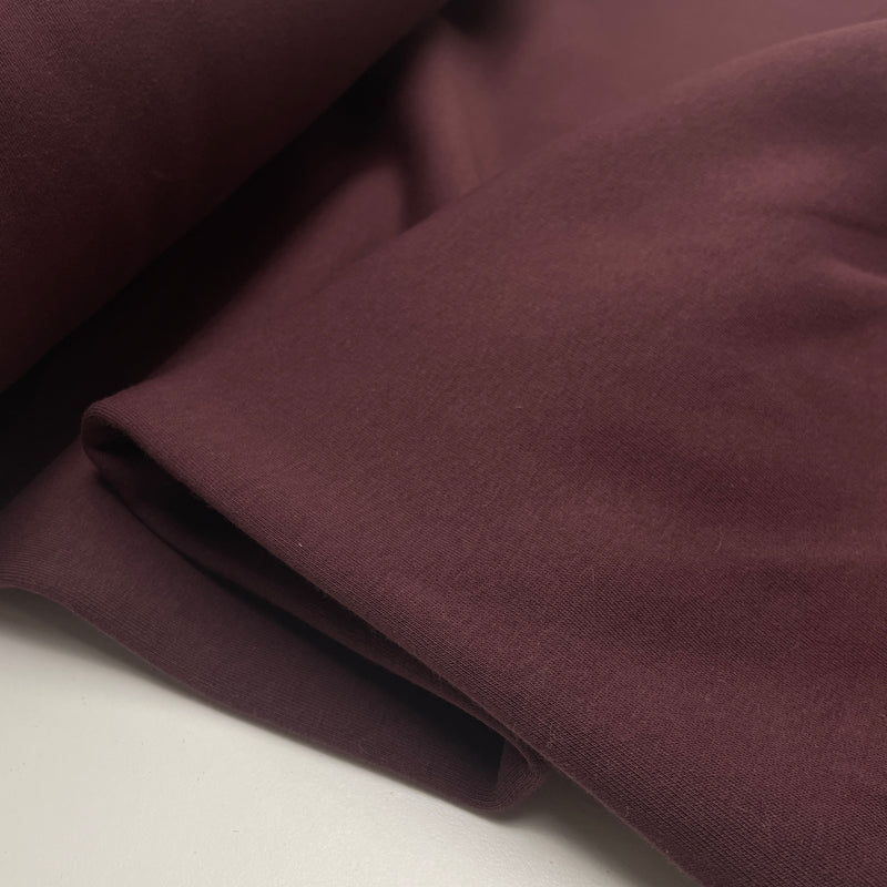 Fibre Mood Heavy Sweat Stoff uni dunkelbraun