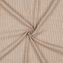 Musselin Stoff Double Gauze Baumwolle Streifen beige