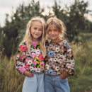 Poppy French Terry Sweat Stoff Blumen digital