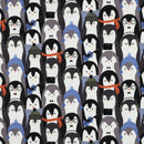 Poppy angerauter Soft Sweat Stoff Winter Pinguin