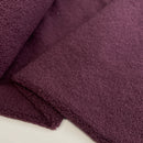 Teddy Boucle Stoff Jackenstoff beere