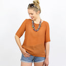 Papierschnittmuster Schnittreif Bluse Frau Yoko