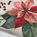 Poppy Christmas Canvas Deco Stoff Weihnachten Weihnachtsstern beige