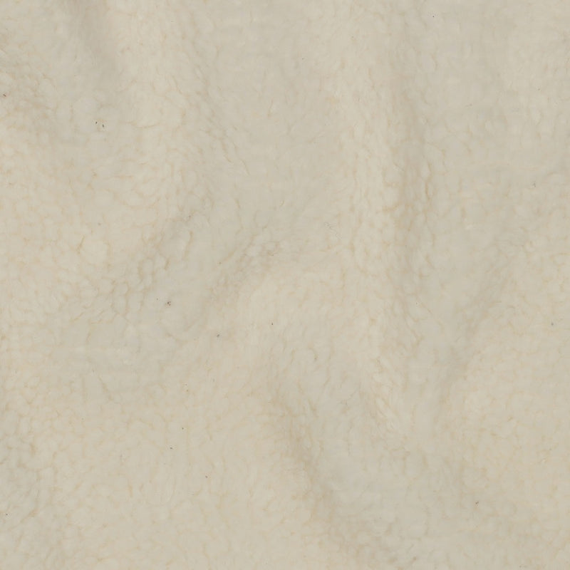 Baumwoll Plüsch Stoff natur