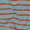 Kurzfloorfrottee Frottee Streifen blau braun