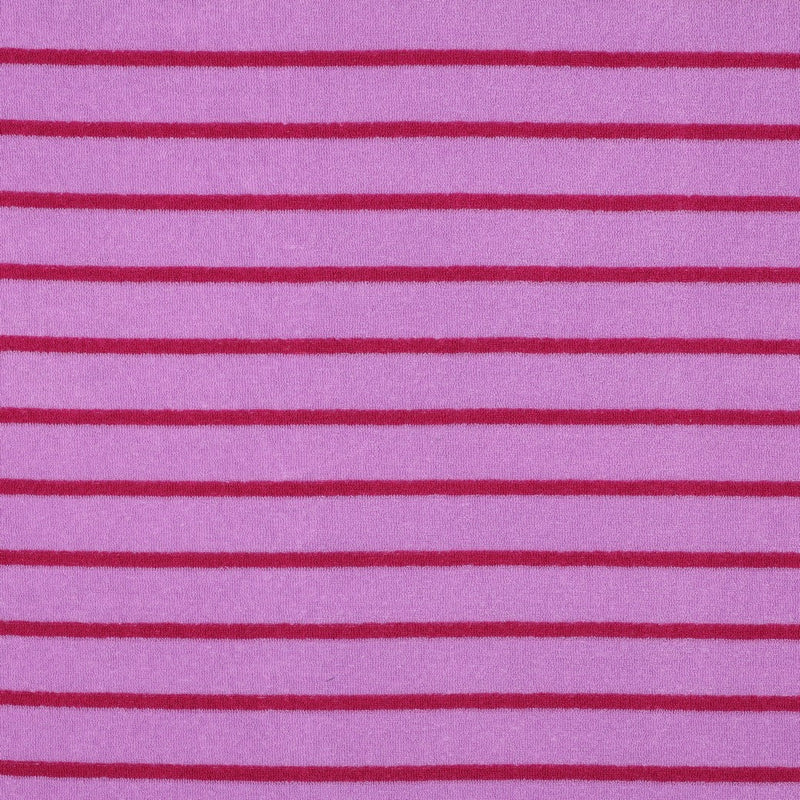 Kurzfloorfrottee Frottee Streifen rosa pink