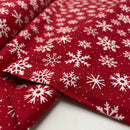 Swafing Wiebke Canvas Stoff Weihnachten Schneeflocke rot