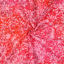 Handgefertigte Batik Baumwolle Muster pink rosa