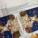 Westfalen Stoffe Baumwolle Weihnachten Adventskalender blau Säckchen