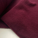 Teddy Boucle Stoff Jackenstoff mit Fleeceabseite bordeaux