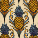 Pineapple Bloom by Bienvenido Colorido Viskose Stoff Ananas