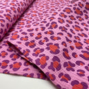 Musselin Stoff Double Gauze Baumwolle Leo pink