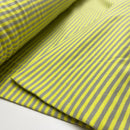 Jersey Stoff Streifen gelb grau