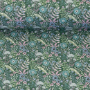 Swafing Baumwolle Stoff Happy Blooms by Claire`s Creative grün