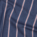 Denim Jeans Baumwolle Stoff Streifen blau