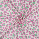 Musselin Stoff Double Gauze Baumwolle Leo rosa