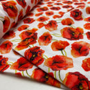 Swafing Elias Jersey Stoff Mohnblume weiß