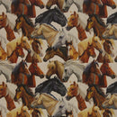 Swafing Ulli Canvas Stoff Pferde