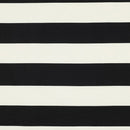 Canvas Baumwolle Stoff Streifen schwarz weiß