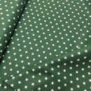 Poppy Baumwolle Stoff Sterne grün