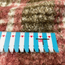 Boucle Stoff Jackenstoff kariert rosa