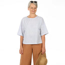 Papierschnittmuster Studio Schnittreif Bluse Frau Maki