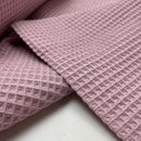 Waffelpiqué Stoff uni rosa Cotton Waffle