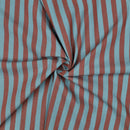Dyed Baumwolle Stoff Streifen blau braun
