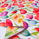 Swafing Beate Canvas Stoff Blumen weiß