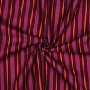 Canvas Baumwolle Stoff Streifen orange