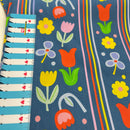 Karina + Kind Cotton Baumwolle Blumen Muster blau