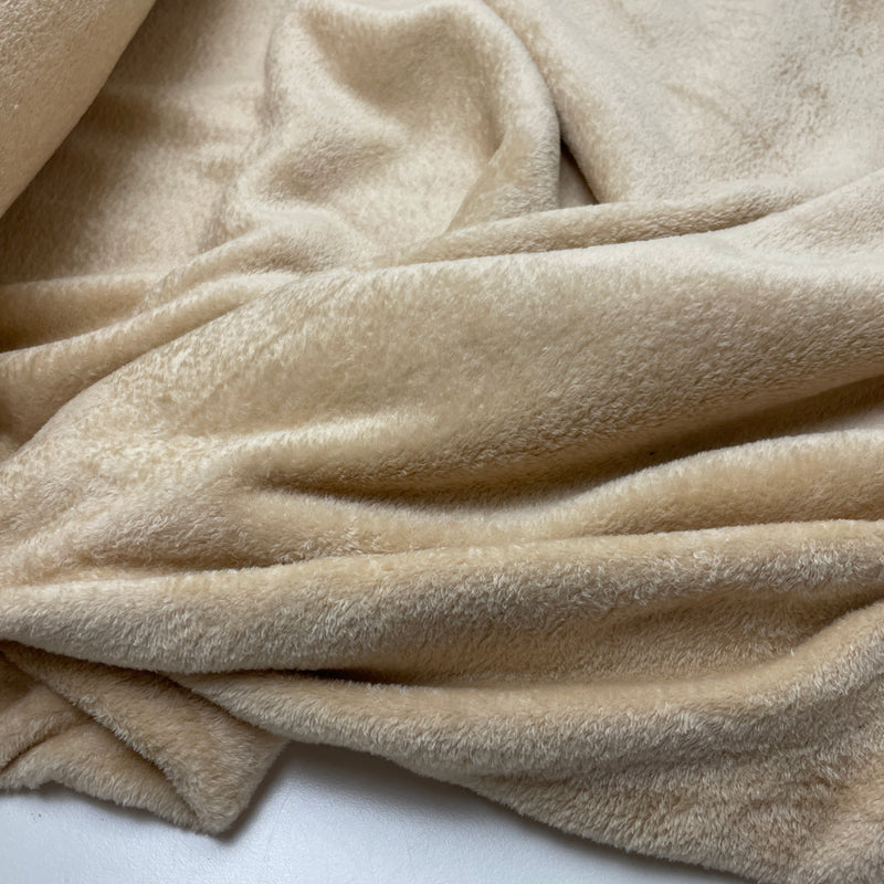Polar Fleece Stoff uni beige
