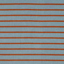 Kurzfloorfrottee Frottee Streifen blau braun