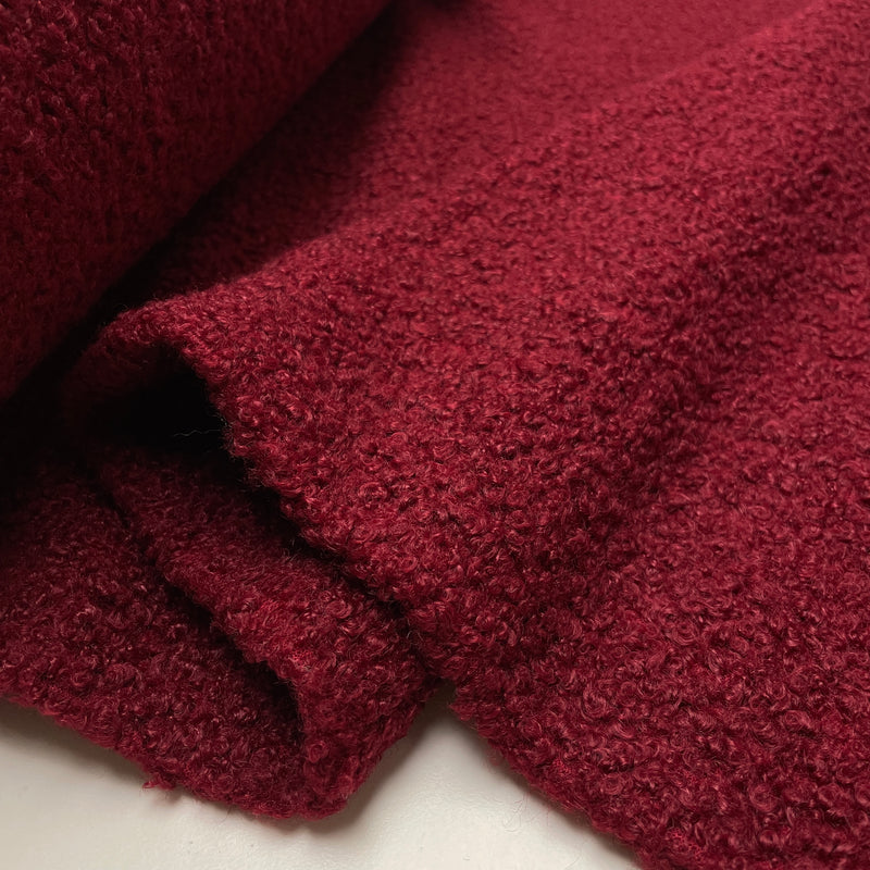 Boucle Stoff Jackenstoff rot