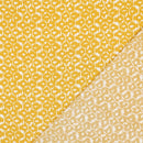 Viskose Stoff Abstract Muster gelb