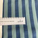Dyed Baumwolle Stoff Karo Streifen blau hellblau