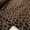 Swafing Theo Jersey Stoff Leo Animalprint braun