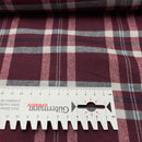 Baumwoll Flanell Stoff Swafing Yukon bordeaux kariert