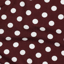 Viskose Stoff Webware Punkte Polka Dots bordeaux rot