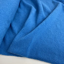 Teddy Boucle Stoff Jackenstoff blau