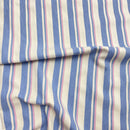 Denim Jeans leichte Baumwolle Stoff Streifen blau rosa