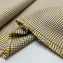 Westfalenstoffe Stoff Baumwolle Vichy kariert senfgelb