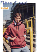 Fibre Mood Heavy Sweat Stoff uni dunkelbraun