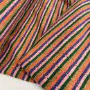Strick Jacquard Stoff Streifen bunt