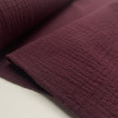 Fibre Mood Cotton Slub Musselin bordeaux